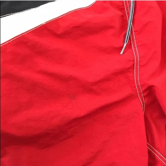 Vintage Nautica Swim Trunks Red White Blue - Picture 7 of 8